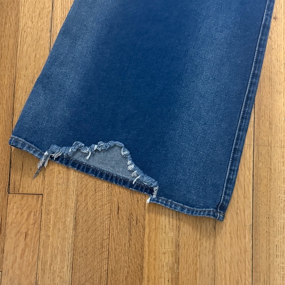 Circus NY Sam Edelman Low Rise Super Wide Leg Distressed Jeans Size 28 - Picture 7 of 8